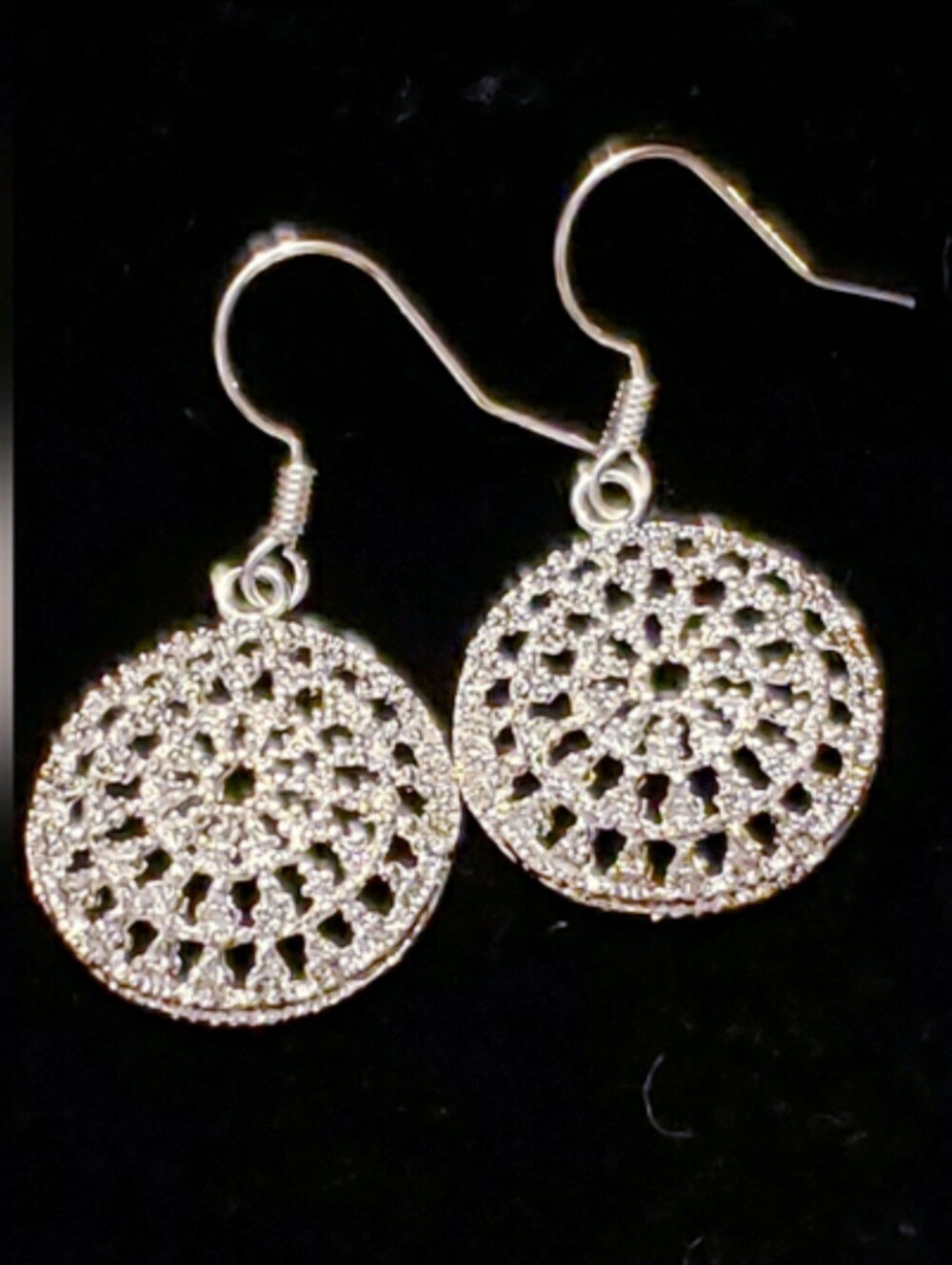 Brand New Mandala S.P. Earrings, Intricate Design, Wires, Delicate & Lightweight